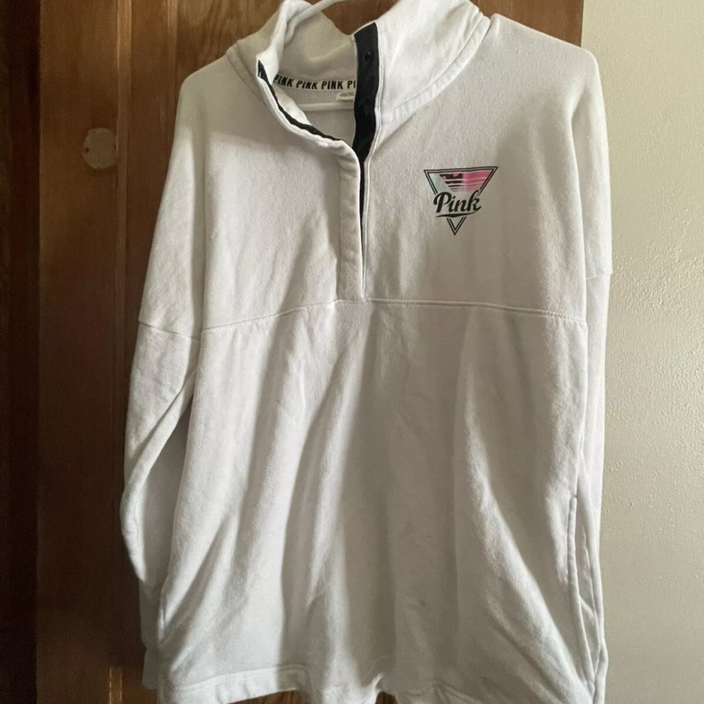 Victoria's Secret Pink White Pullover